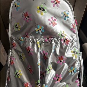 Silver Metallic Powerpuff Girls Backpack